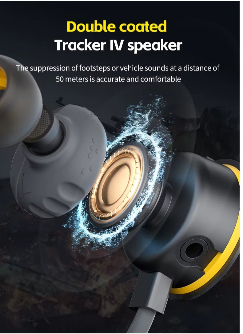 Plextone RX5 In-Ear Type-C Headphones with Detachable and Foldable Microphone The ear cushions are made of lightweight, non-slip silicone for a great feel during use and gaming.