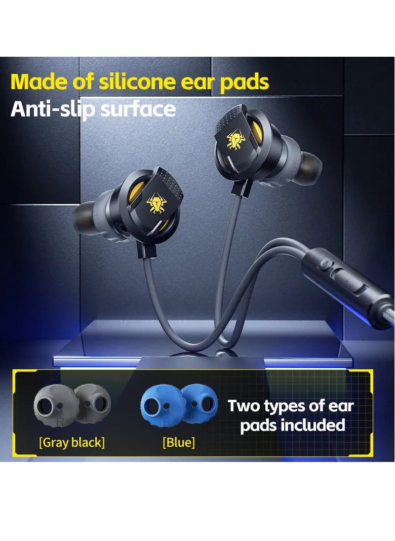 Plextone RX5 In-Ear Type-C Headphones with Detachable and Foldable Microphone The ear cushions are made of lightweight, non-slip silicone for a great feel during use and gaming.