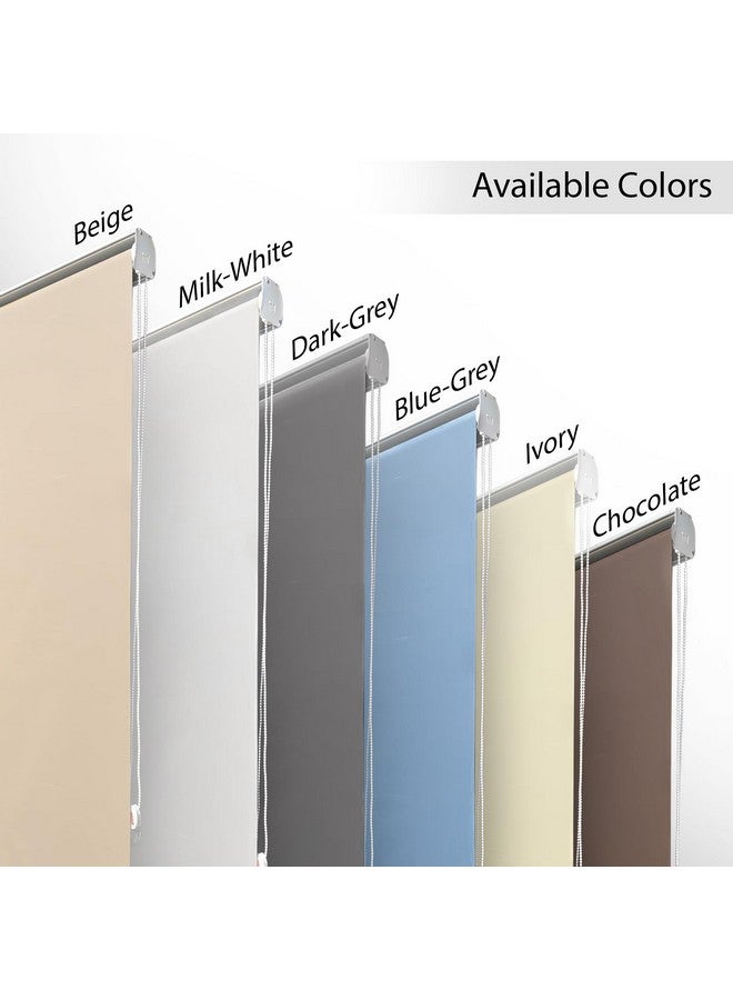 HIPPO 100% Blackout Roller Blinds for Windows UV Protection, Waterproof & Glare Blockage (Milk-White, 4FTX7FT) - Image 4