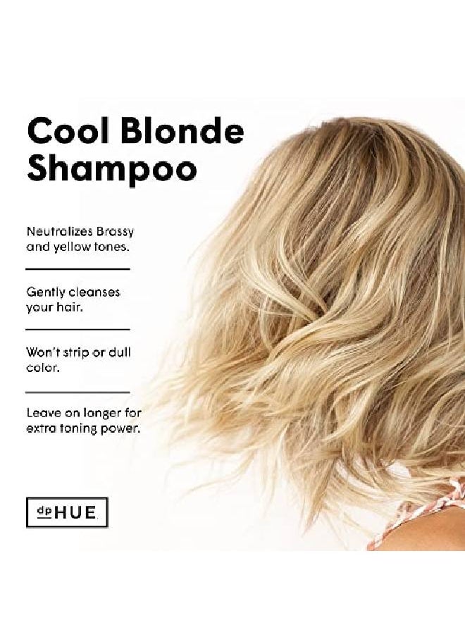 dpHUE - Cool Blonde Shampoo 85 Oz Purple Shampoo For Colortreated Hair Blonde Toner Neutralize Unwanted Yellow Brassy Hair Tones Moisturizing Shampoo For Soft Shiny Hair - Image 1
