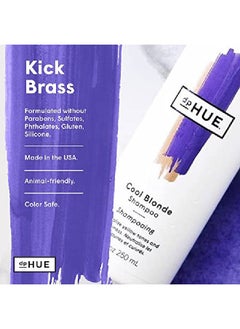 dpHUE Cool Blonde Shampoo 85 Oz Purple Shampoo For Colortreated Hair Blonde Toner Neutralize Unwanted Yellow Brassy Hair Tones Moisturizing Shampoo For Soft Shiny Hair  - Image 5