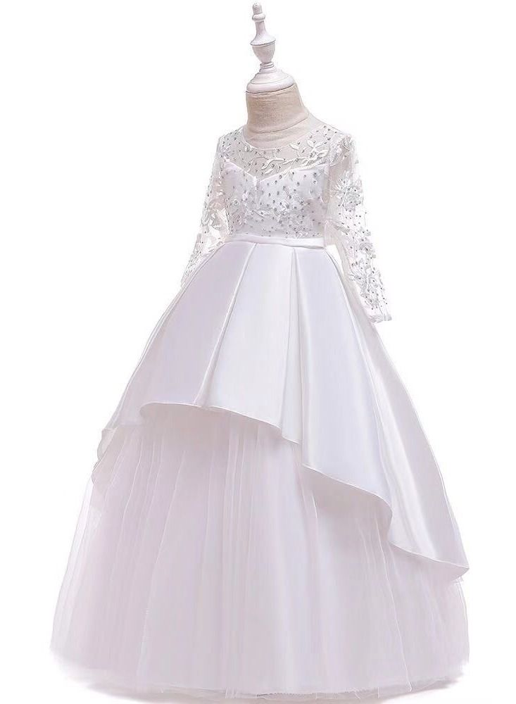 Girl Dress For Party White Color