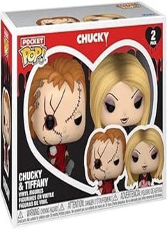 Funko Funko Pocket POP Valentines 2 Pack - Chucky - Keychain Novelty Keyring - Collectable Mini Figure - Stocking Filler - Gift Idea - Official Merchandise - Horror Fans - Backpack Decor 