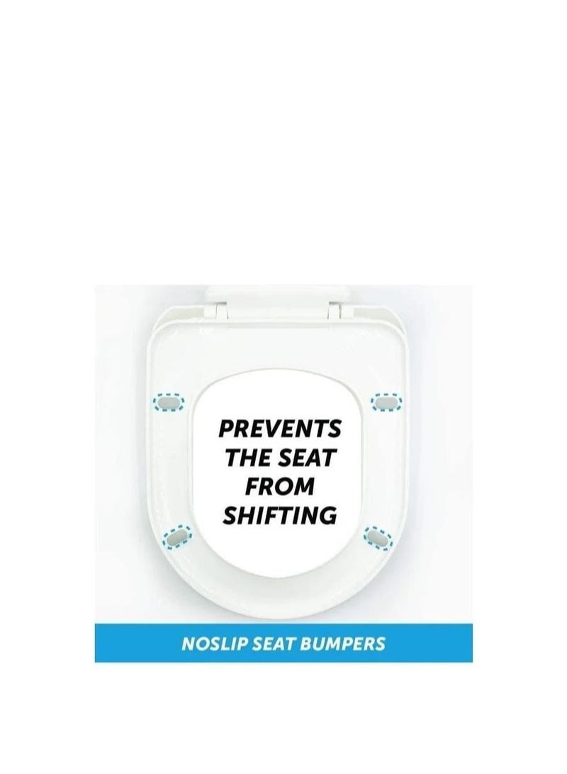 Soft Close Toilet Seat Cover – Durable Plastic, Easy to Install, Universal Fit – White - Image 4