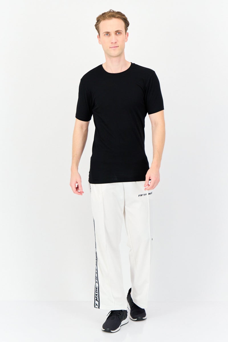 Fifty Made Men Sportswear Fit Training Track Pants, White  - Image 2