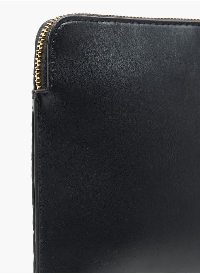Flora Bella By Shoexpress - Women Quilted Wallet with Zip Closure and Wrist Loop - Image 1