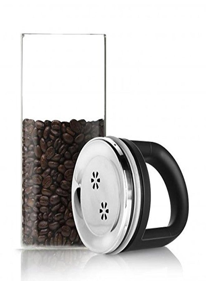 Prepara Evak Fresh Saver Airless Canister, Glass & Stainless, Black Gloss handle, Large - Image 5