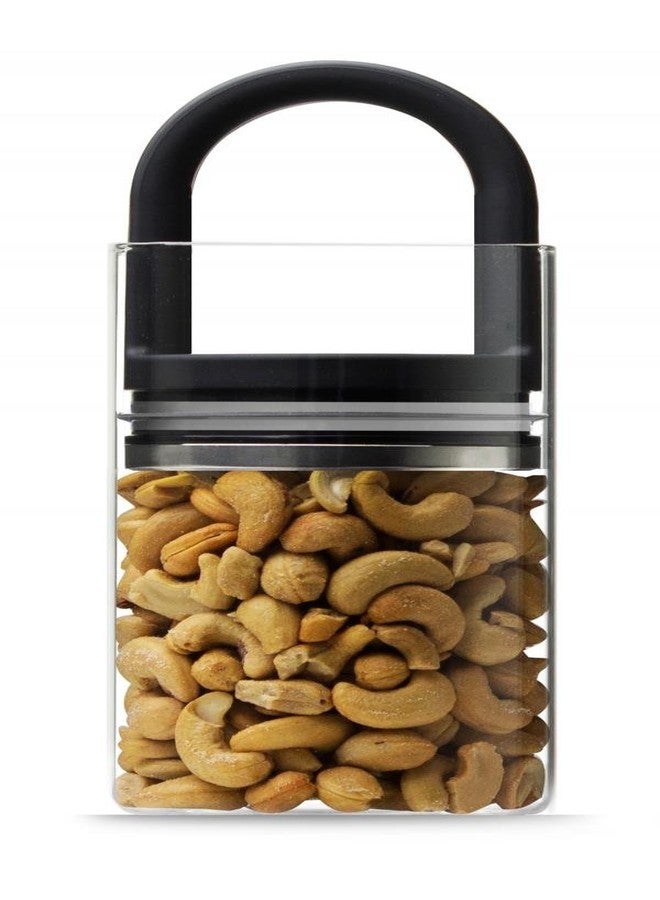 Prepara Evak Fresh Saver Airless Canister, Glass & Stainless, Black Gloss handle, Large - Image 4