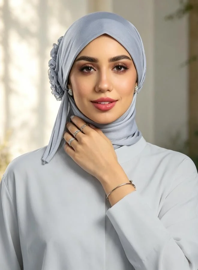 Take Two Grey Plain Hijab