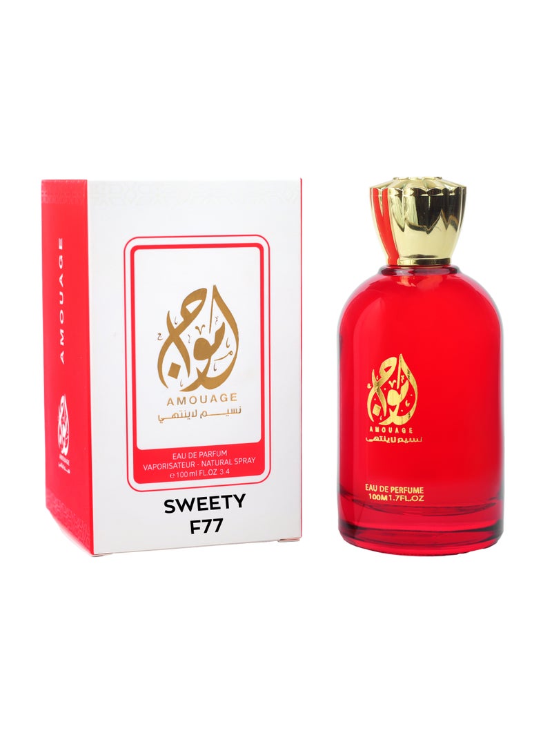امواج للعطور سويتي F77 مستوحي من سي للنساء او دي برفيوم 100 مل