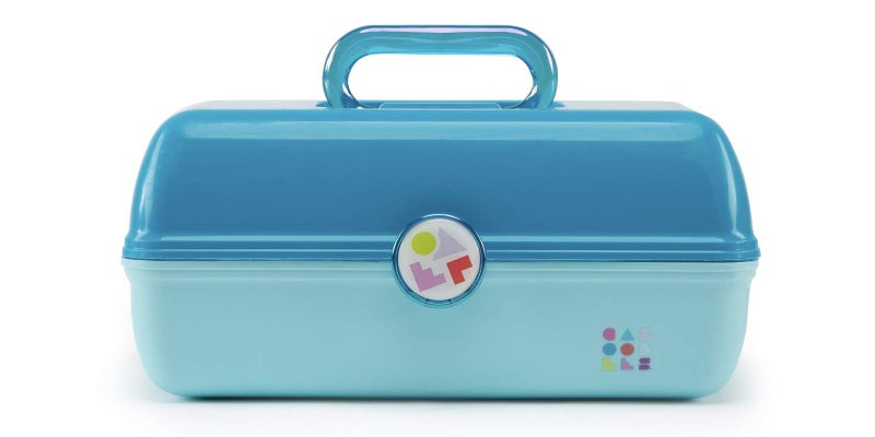 Caboodles On-the-go Girl - Forever Fun Cosmetic Organizer, Make-up & Accessory Case, Turquoise Over Sky, 1 count (CAB56264B)