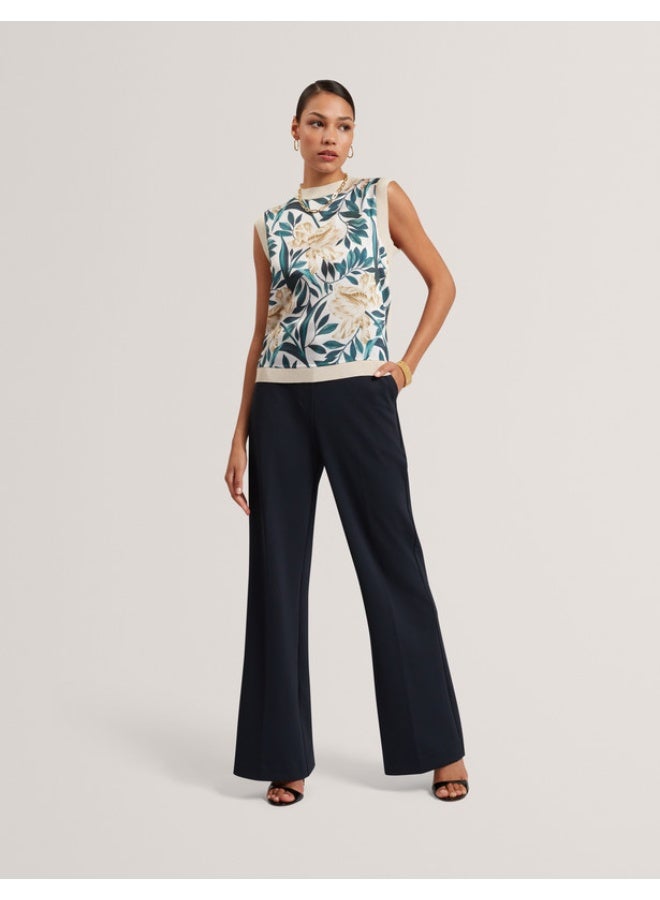 Ted Baker Printed Woven Front Sleeveless Top - Image 2