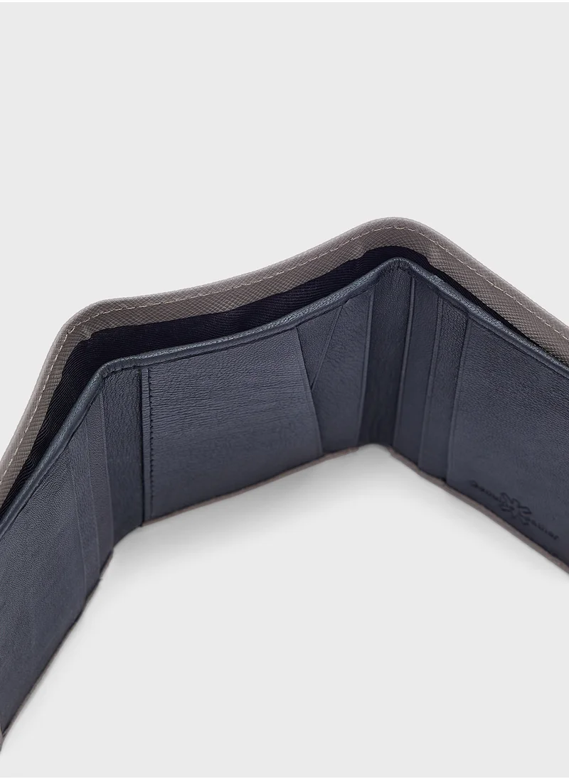 روبرت وود Genuine Leather Tri Fold Wallet
