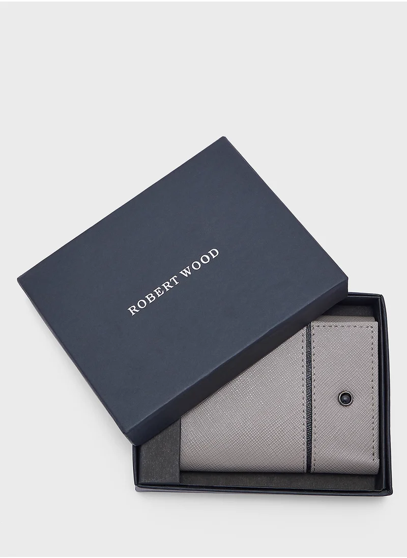 روبرت وود Genuine Leather Tri Fold Wallet