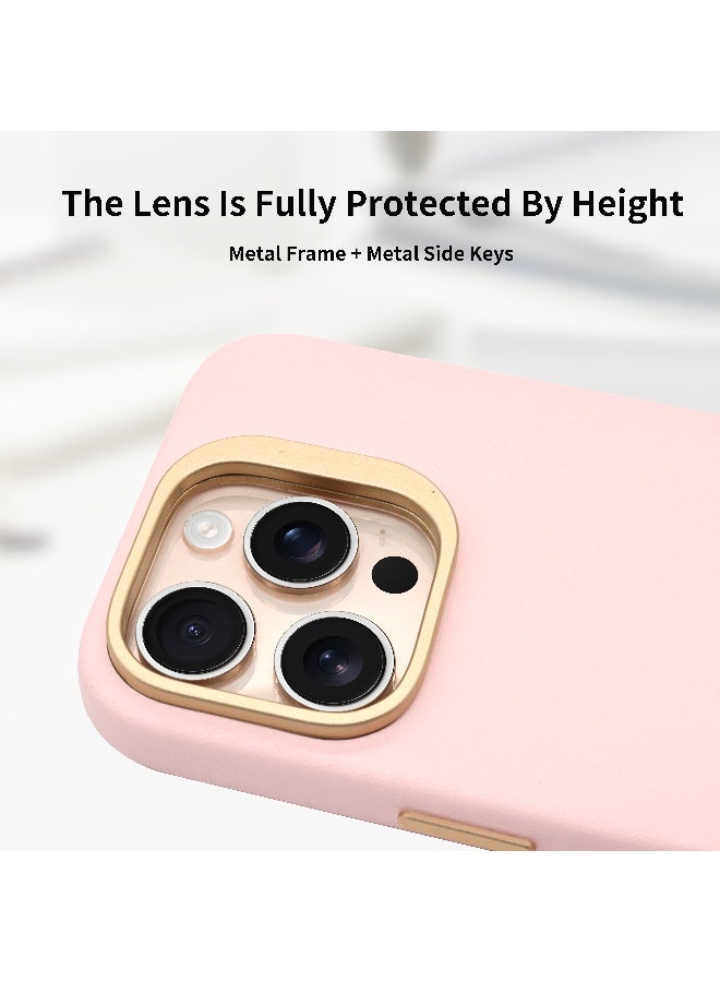 ALot ARISTO CASE FOR I PHONE 16 PROMAX PINK Technical PU+Microbifer +Magnetic +Nickle logo - Image 5