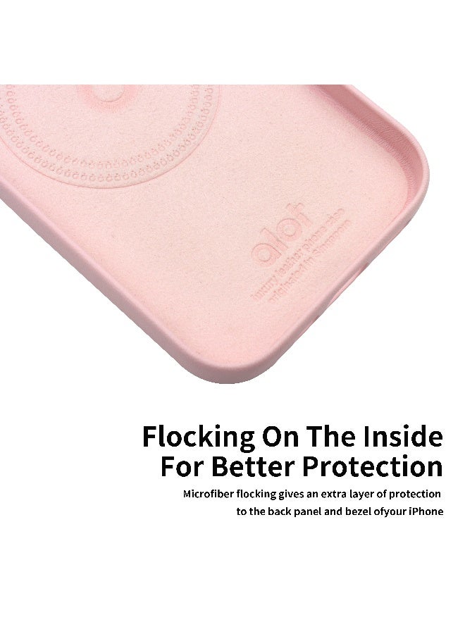 ALot ARISTO CASE FOR I PHONE 16 PROMAX PINK Technical PU+Microbifer +Magnetic +Nickle logo - Image 4