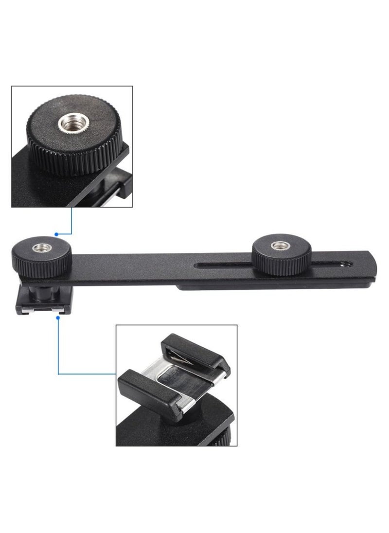 BOYA Boya BY-C01 Aluminium Alloy Universal Bracket Additional Cold-Shoe and 1/4in-20 Screw Mount for Microphone DV Camcorder Flash LED Light Microphone  - Image 4