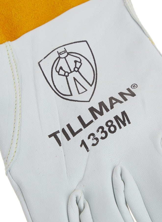 Tillman 1338M Goatskin Tig Glove4 Cuff-Cd Medium by Tillman (1338 - MEDIUM), White - Image 3