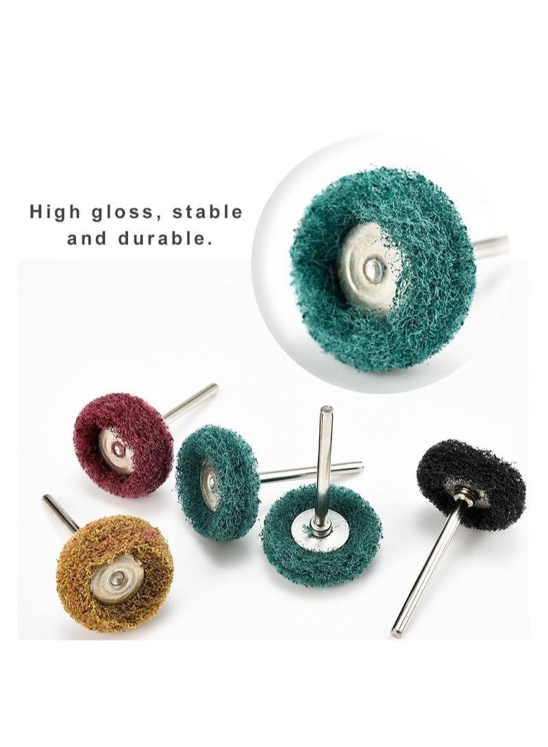 NIBEMINENT 40Pcs Scouring Pad Fiber Polishing Wheel Set - Image 3
