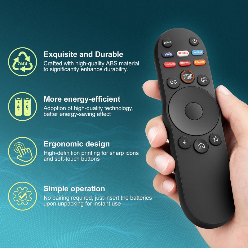 EWO'S Universal Remote Control for Vizio Smart TV XRT270 XRT260 XRT140 XRT136 FHD 4K QLED UHD Smartcast Quantum Pro D/E/PX/P/M/V Series TV Remotes Replacement - Image 5