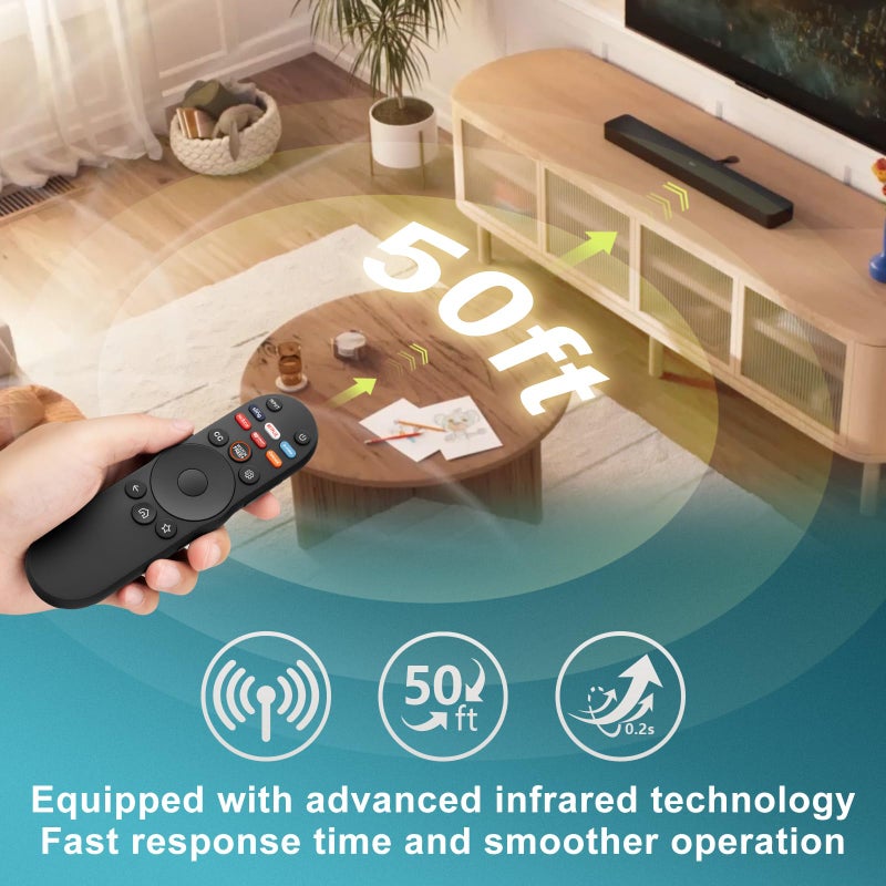 EWO'S Universal Remote Control for Vizio Smart TV XRT270 XRT260 XRT140 XRT136 FHD 4K QLED UHD Smartcast Quantum Pro D/E/PX/P/M/V Series TV Remotes Replacement - Image 4