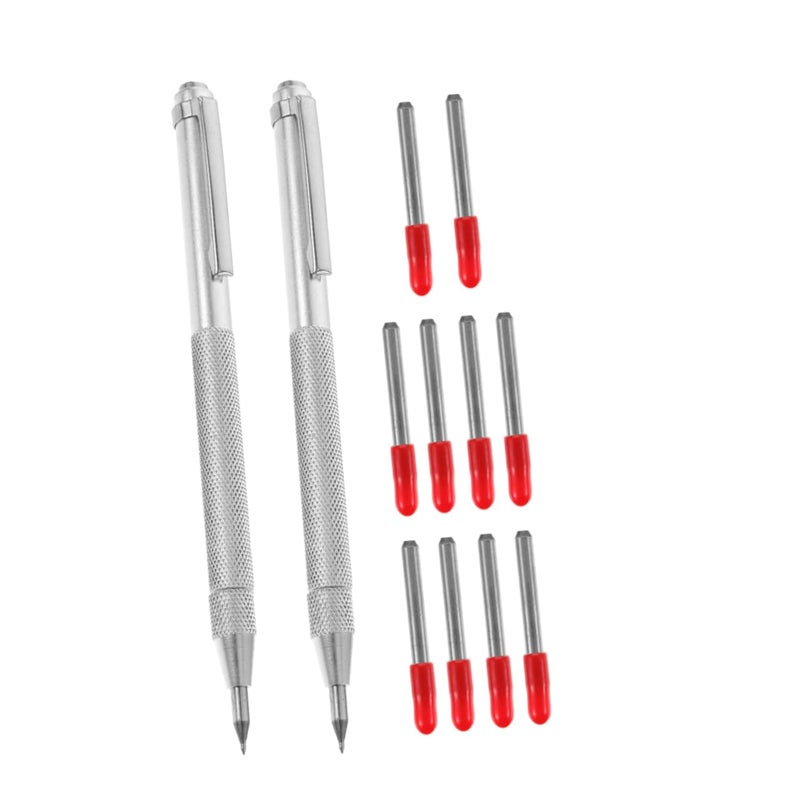 4 Pack Tungsten Carbide Tip Scriber Engraving Tool With Replacement Tips For Glass Woodworking Crafts - Image 4