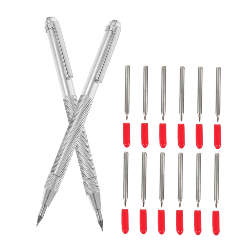 4 Pack Tungsten Carbide Tip Scriber Engraving Tool With Replacement Tips For Glass Woodworking Crafts - Image 5