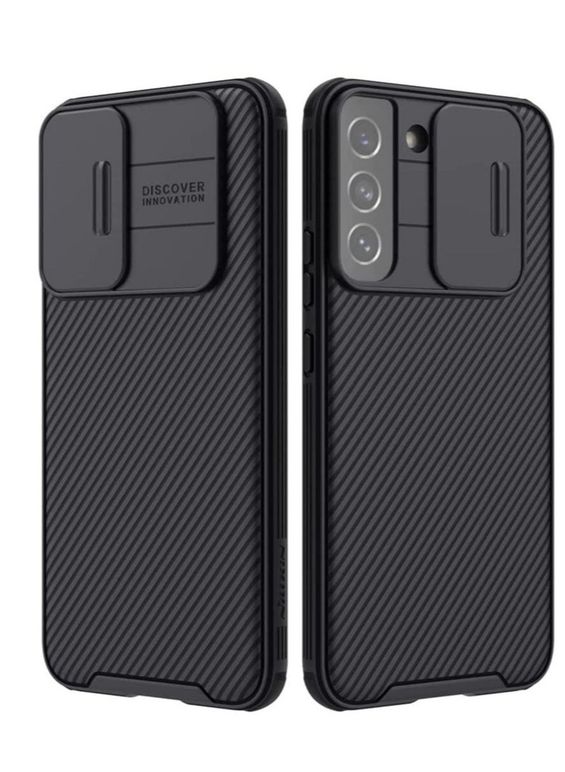ELTRAZONE جراب Nillkin Galaxy S22 مع غطاء للكاميرا، جراب CamShield Pro مع حماية للكاميرا المنزلقة، جراب رفيع مقاوم للصدمات - Image 1