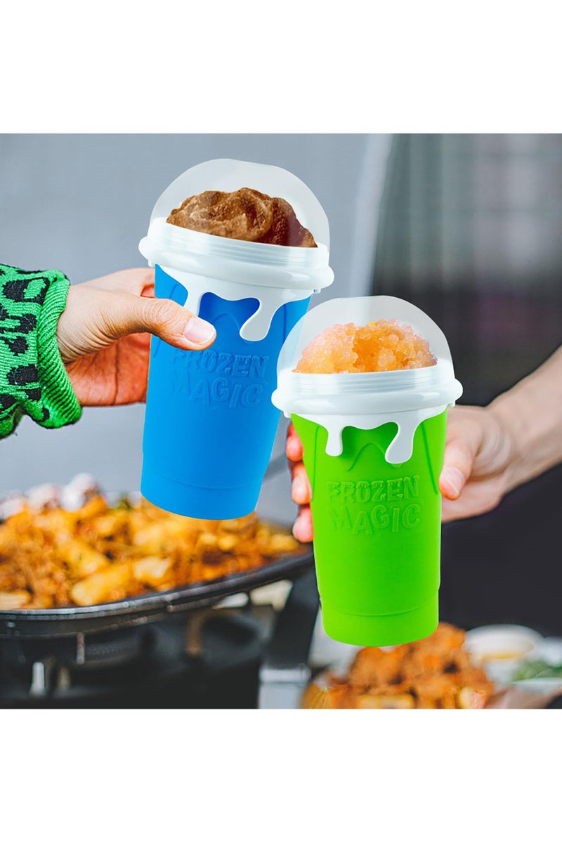 فلوشرينيك كوب صانعة الآيس كريم، كوب آيس كريم سحري سريع التجميد بسعة 16.9 أونصة، كوب تبريد، كوب ضغط مزدوج الطبقة، صانعة مخروط الثلج، مناسبة للأطفال والعائلات - Image 5