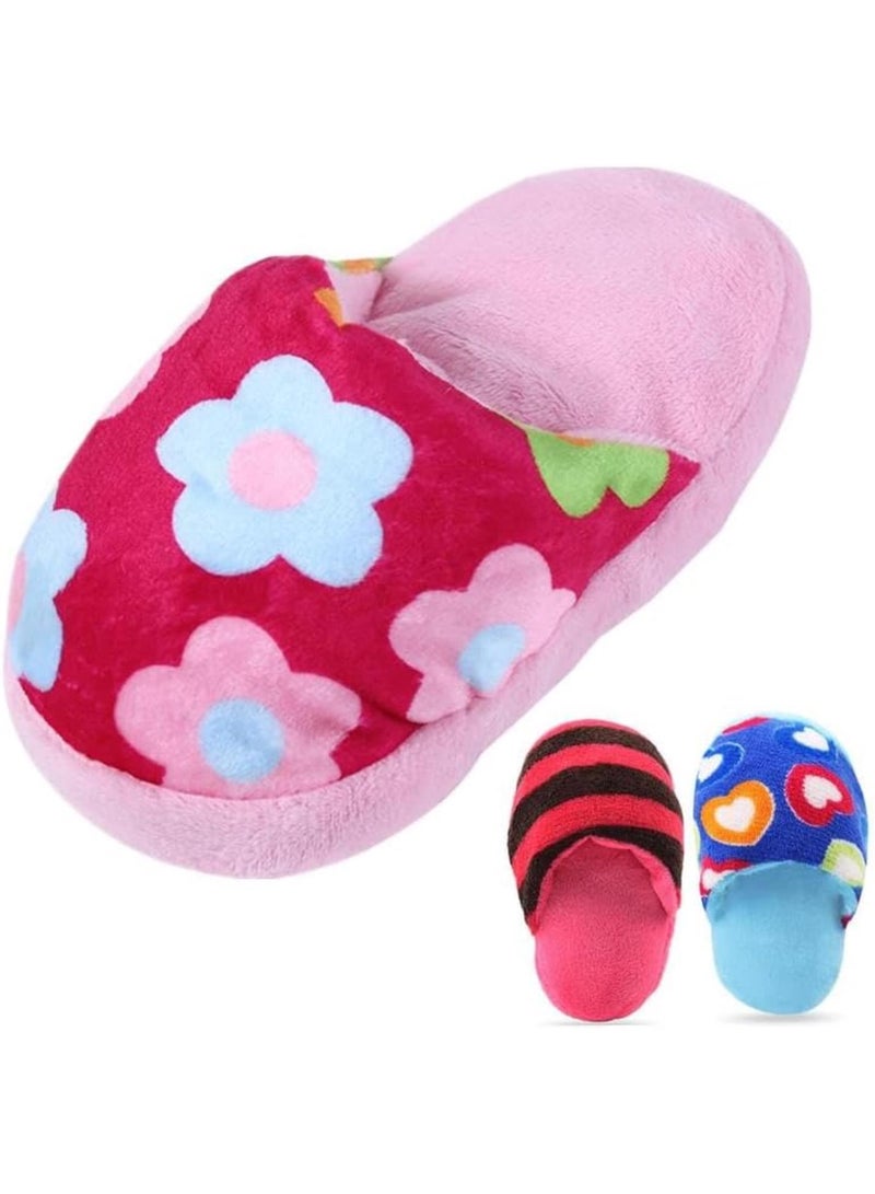 GGOOT Pet Toys Squeaker Plush Slipper Shaped Puppy Dog Sound Chew Play Toys For Funny Dog Products Outdoor Training Toy(D)  - Image 2