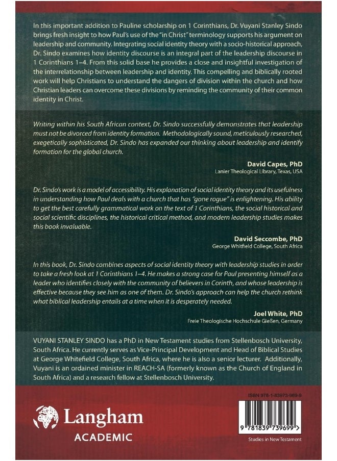 Paul as a Prototype and Entrepreneur of Christian Identity: An Investigation into Leadership and Identity in 1 Corinthians 1-4  - Image 2