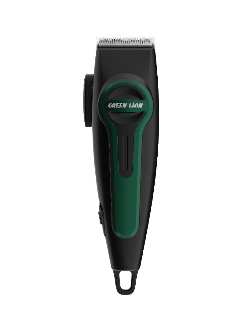 GREEN LION - Professional Hair Clipper with LED Indicator / Adjustable Taper Level / 120 Minutes Working Time / Stainless Steel Material / 4 Size Combs / 7000 RPM / Type-C Charging - Black - Image 1