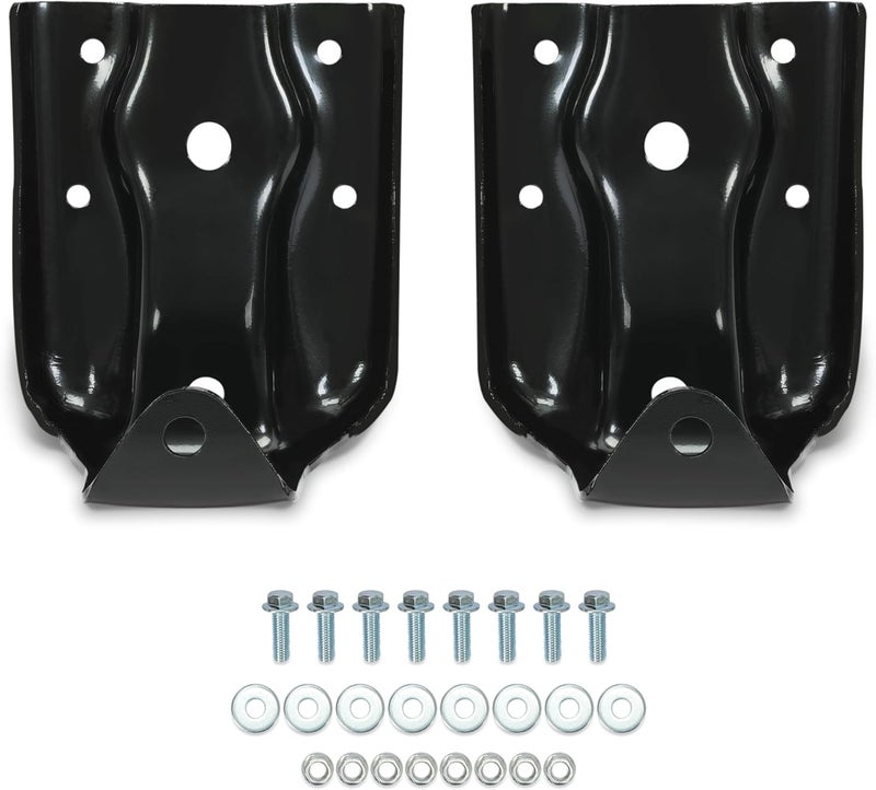 7BLACKSMITHS Rear Leaf Spring Hanger Shackle Bracket Pair Set for Chevy Silverado GMC Sierra - Image 1