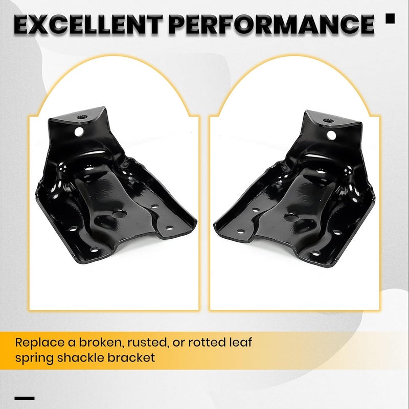 7BLACKSMITHS Rear Leaf Spring Hanger Shackle Bracket Pair Set for Chevy Silverado GMC Sierra - Image 5