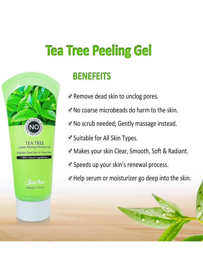 Care Me - Facial Exfoliating Gel, Non-Scrub Gentle Exfoliantor for Face & Body, Exfoliates, Peels, and Removes Dead Skin Cells, Reveals Glowing, Brighter Skin, 150 ml/5 fl oz - Image 1