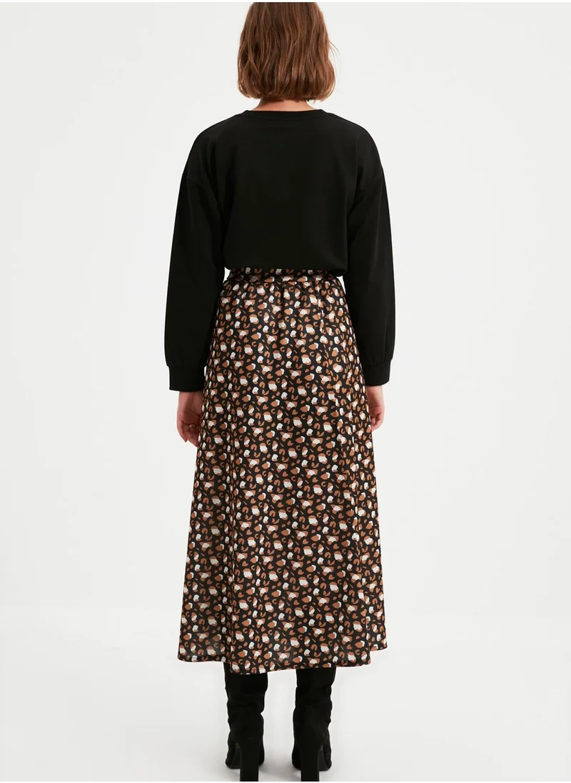 trendyol Knitted Midi Skirt