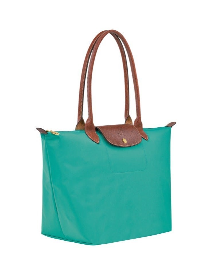 إيفرين حقيبة يد كبيرة للنساء ذوات الشعر الطويل، حقيبة يد، حقيبة كتف، زرقاء فيروزية كلاسيكية - Image 2