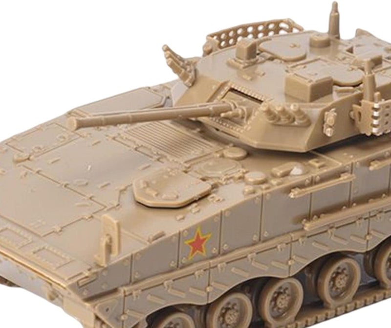 Miniature Tanks DIY Assembly Tank Model Diecast Armored Tank Simulation Games Visible Internal Construction Suitable for Home Decoration, Brown - Image 3