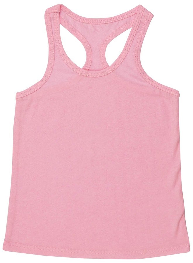 ToBeInStyle Infants Boys Girls Sheer Jersey Racer Back Tank - BPink - 12M - Image 2