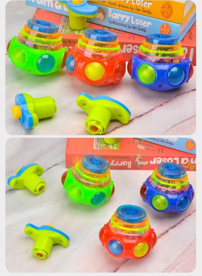 Kids Music Rotating Gyro Spin Toys LED Flashing Gyro Peg - Image 5