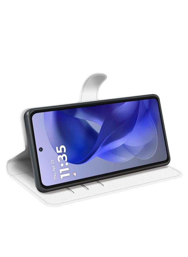 اس-توب جراب لهاتف Motorola Moto G Power 2025، جراب هاتف جلدي أفقي قابل للطي مع حامل، بتصميم ليتشي - Image 5