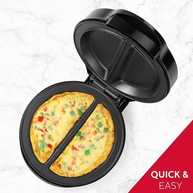 NEXXON EXPORT NEXXON Electric Omelette Maker NonStick Automatic Omelet Maker Dual Section Egg Cooker Machine for Quick Easy Breakfast Compact Portable Kitchen Appliance Best Omelette Maker  - Image 2