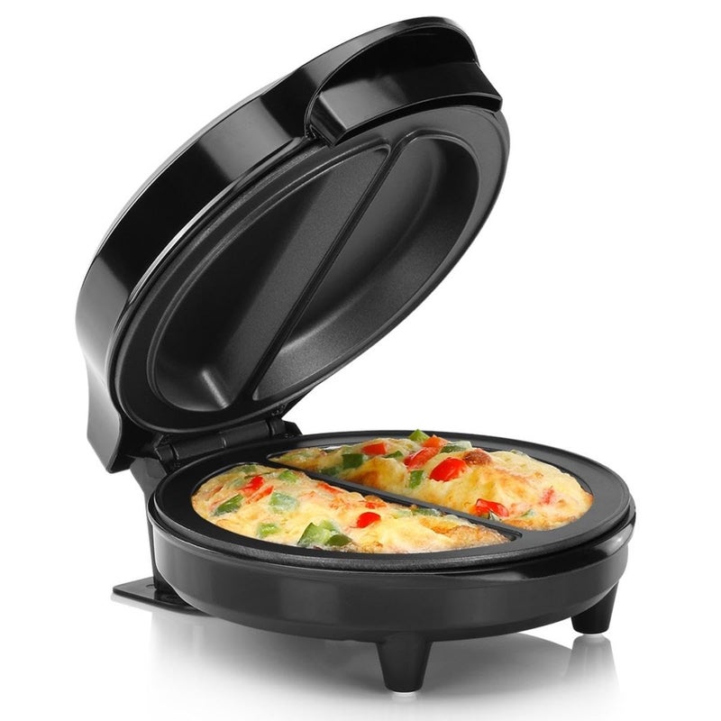 NEXXON EXPORT NEXXON Electric Omelette Maker NonStick Automatic Omelet Maker Dual Section Egg Cooker Machine for Quick Easy Breakfast Compact Portable Kitchen Appliance Best Omelette Maker  - Image 1