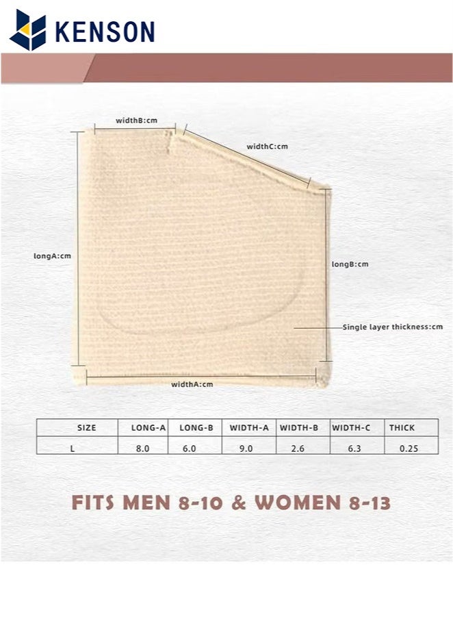 KENSON Metatarsal Pads Ball of Foot Cushions Metatarsal Foot Pads for Pain Relief, Gel Pads Cushion for Metatarsalgia Neuroma Fabric Metatarsal Sleeve Pads for Women/Men, Beige(1 Pair) - Image 2