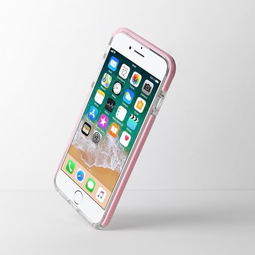 Dumkery Girly Phone Case Compatible with iPhone 7 Plus, Bow Cute Aesthetic Pattern, iPhone 8 Plus Cases, Soft TPU Shockproof Bumper Cover for Girls Women Pink - Image 3