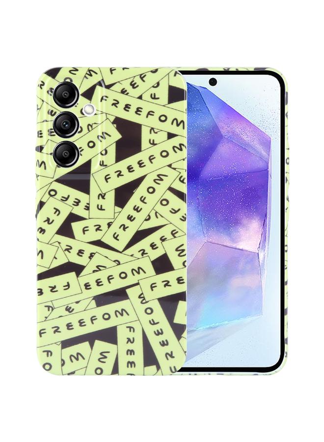 S-TOP Case For Samsung Galaxy A55 5G Painted Pattern Precise Hole PC Phone Case - Image 1