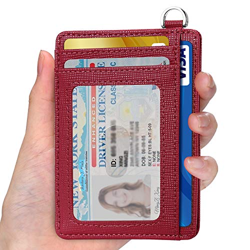 EcoVision Slim Minimalist Front Pocket Wallet, RFID Blocking Credit Card Holder Wallet with Detachable D-Shackle for Men Women - Image 2