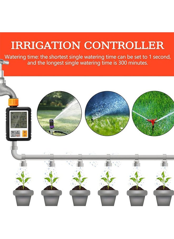 Generic - 1 PCS Garden Balcony Automatic Flower Watering Machine,Multi Functional Outdoor Garden Sprinkler Controller Intelligent Automatic Irrigation System Waterproof/Rain Delay,Black - Image 1