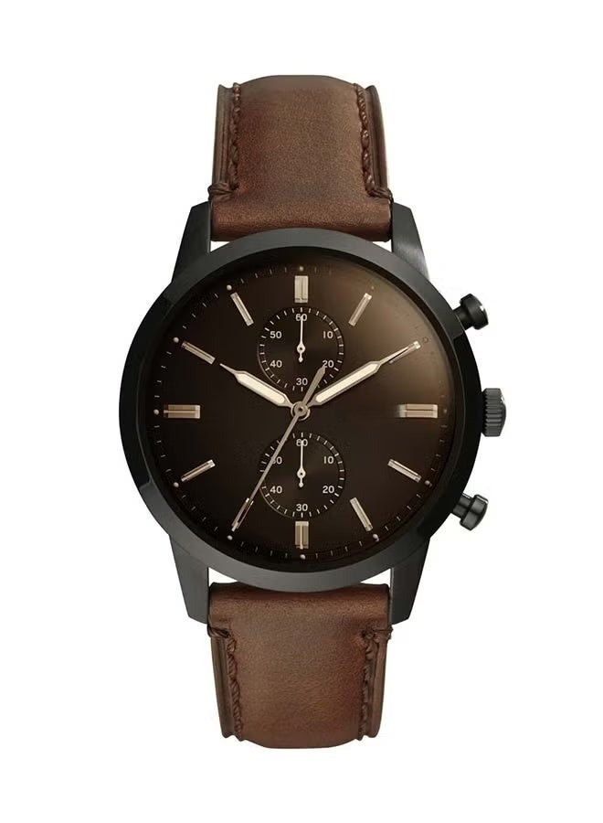 FOSSIL GROUP Men's Townsman Leather Chronograph Watch FS5437 - Image 1