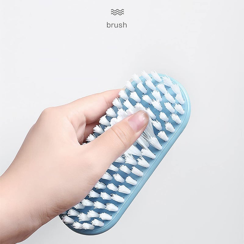 wolpin Wolpin 1Pc Multipurpose Bathroom Cleaning Brush with Handle Sink Brush, Shoe Brush Bathroom Brush Tile Cleaning, Pink - Image 3